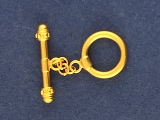 Vermeil Toggle Clasp Adjustable Chain.