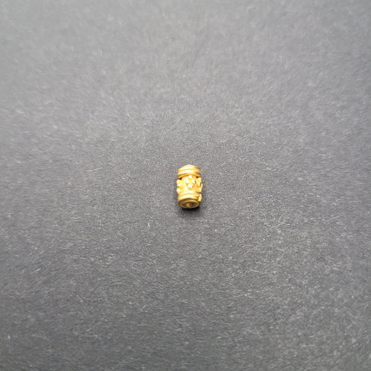 Vermeil Tube Spacer Bead.