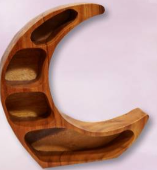 Wooden Moon Shelf 20x30cm