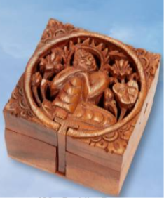 Wooden Buddha Puzzle Box