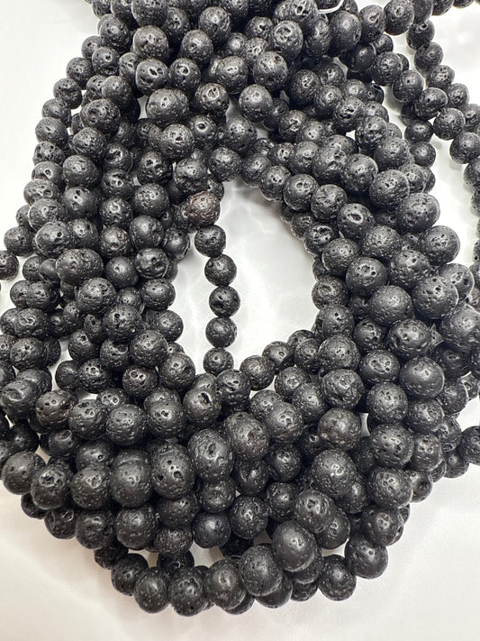 6mm Lava Rock Round