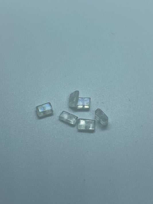 7-10mm Moonstone Square Single Bead