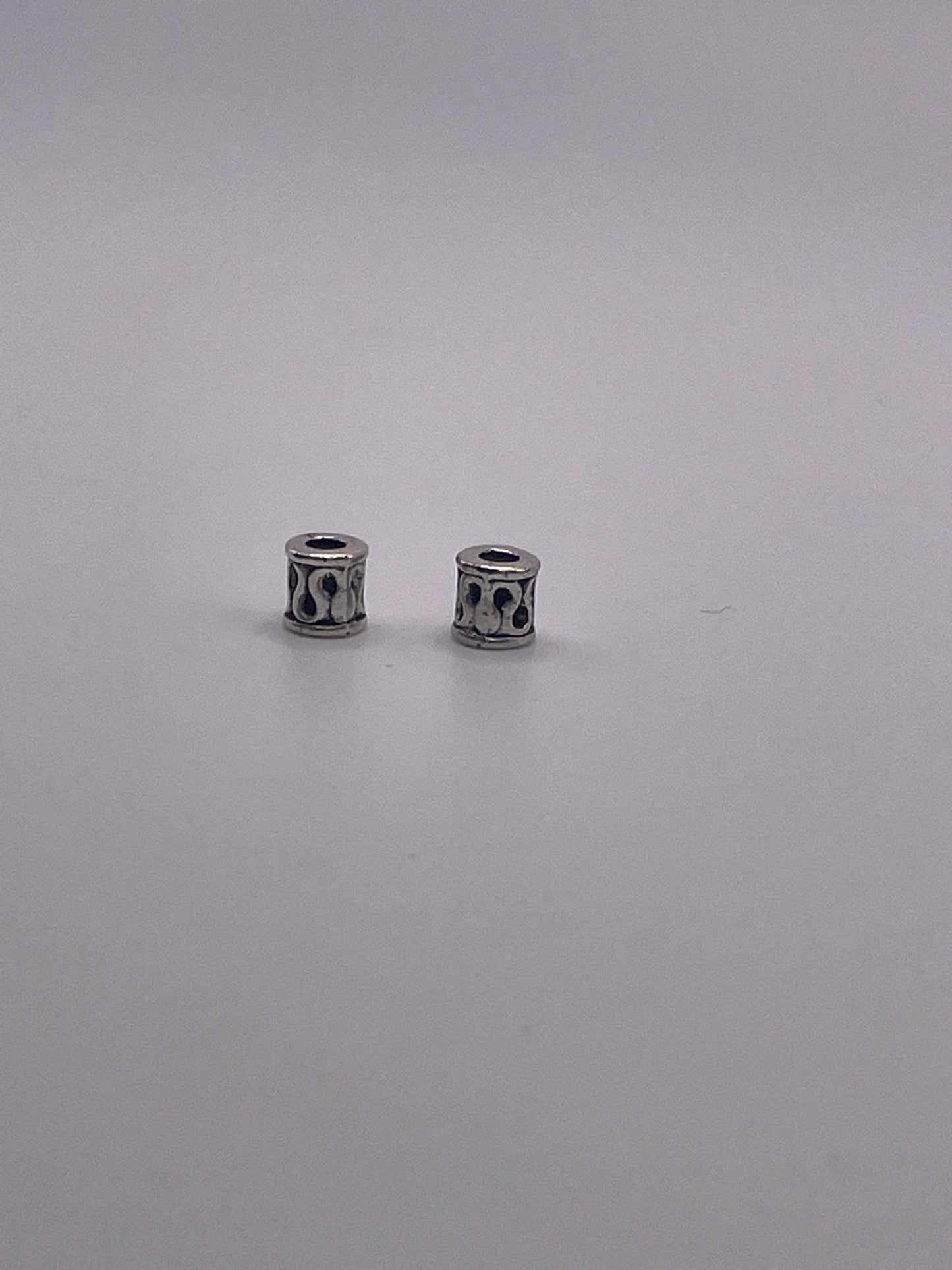 Copy of Pewter Cylinder Mini Squiggle Bead .30