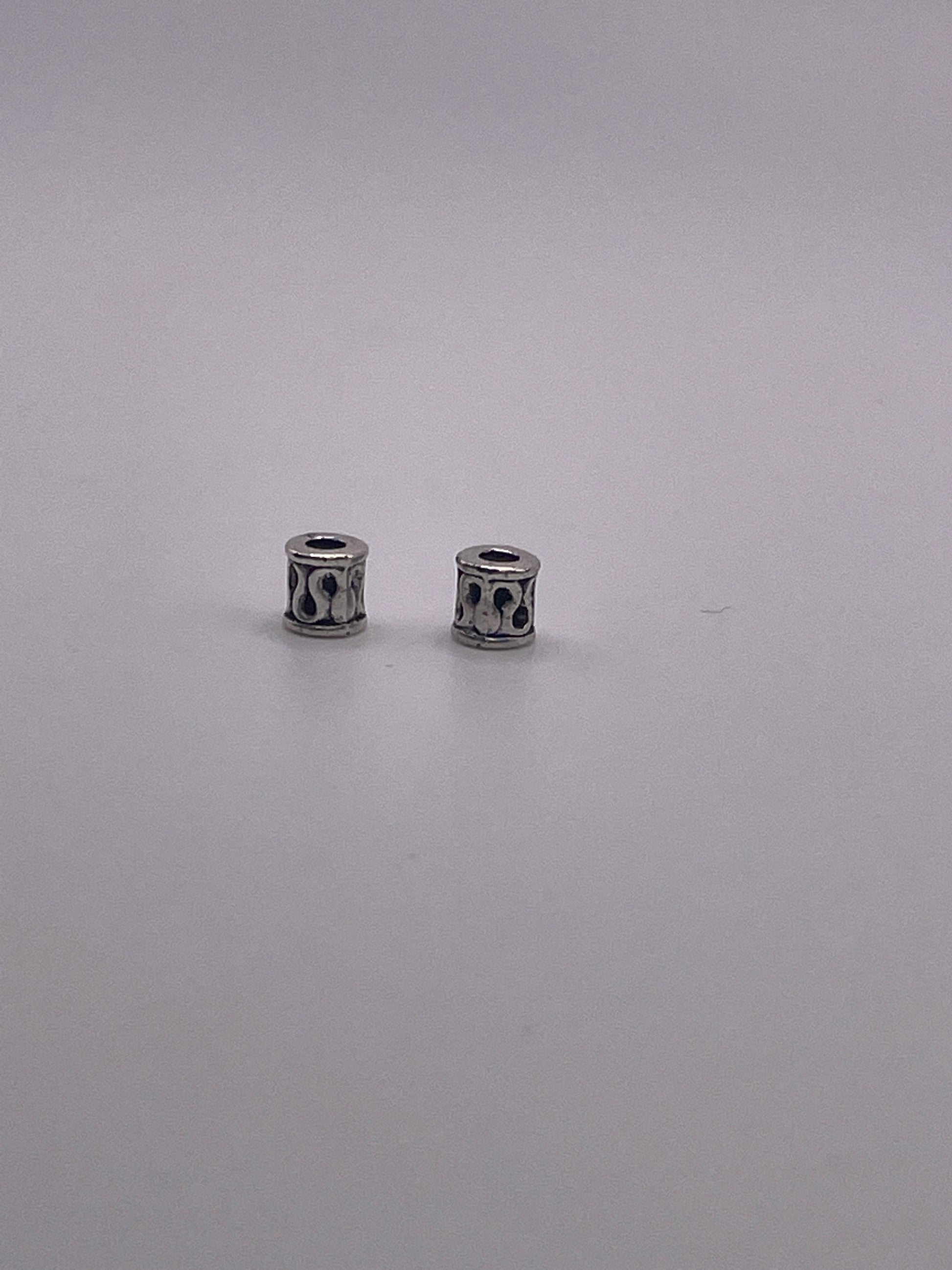 Copy of Pewter Cylinder Mini Squiggle Bead .30