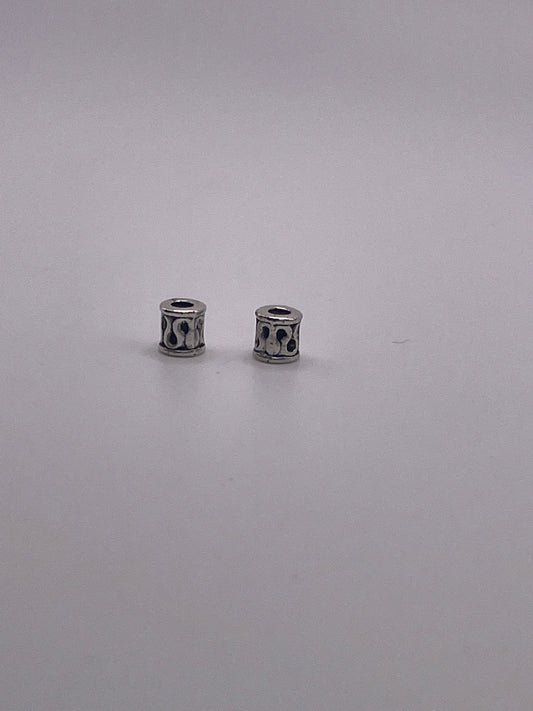 Copy of Pewter Cylinder Mini Squiggle Bead .30