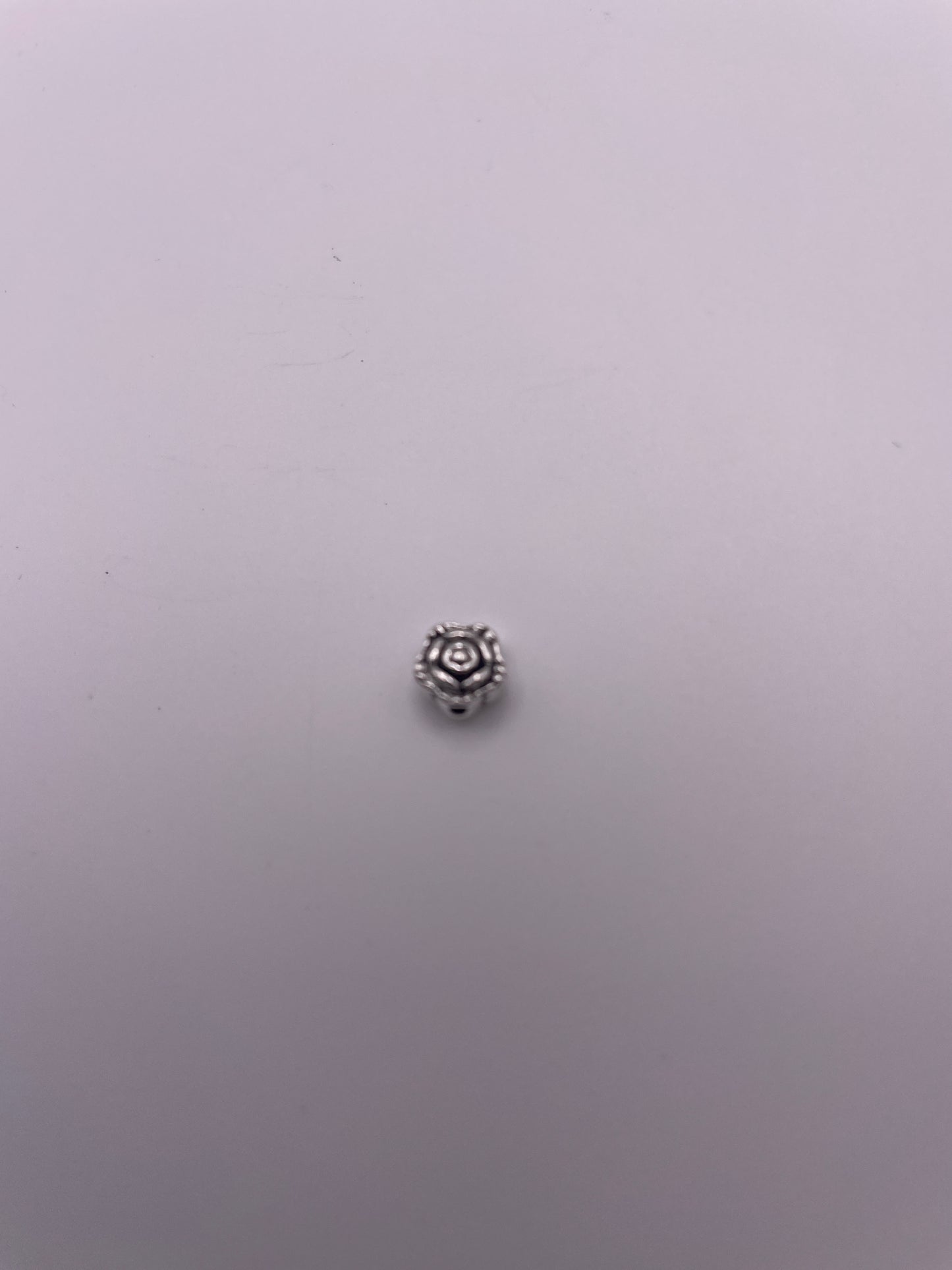 Pewter Rose Bead .45