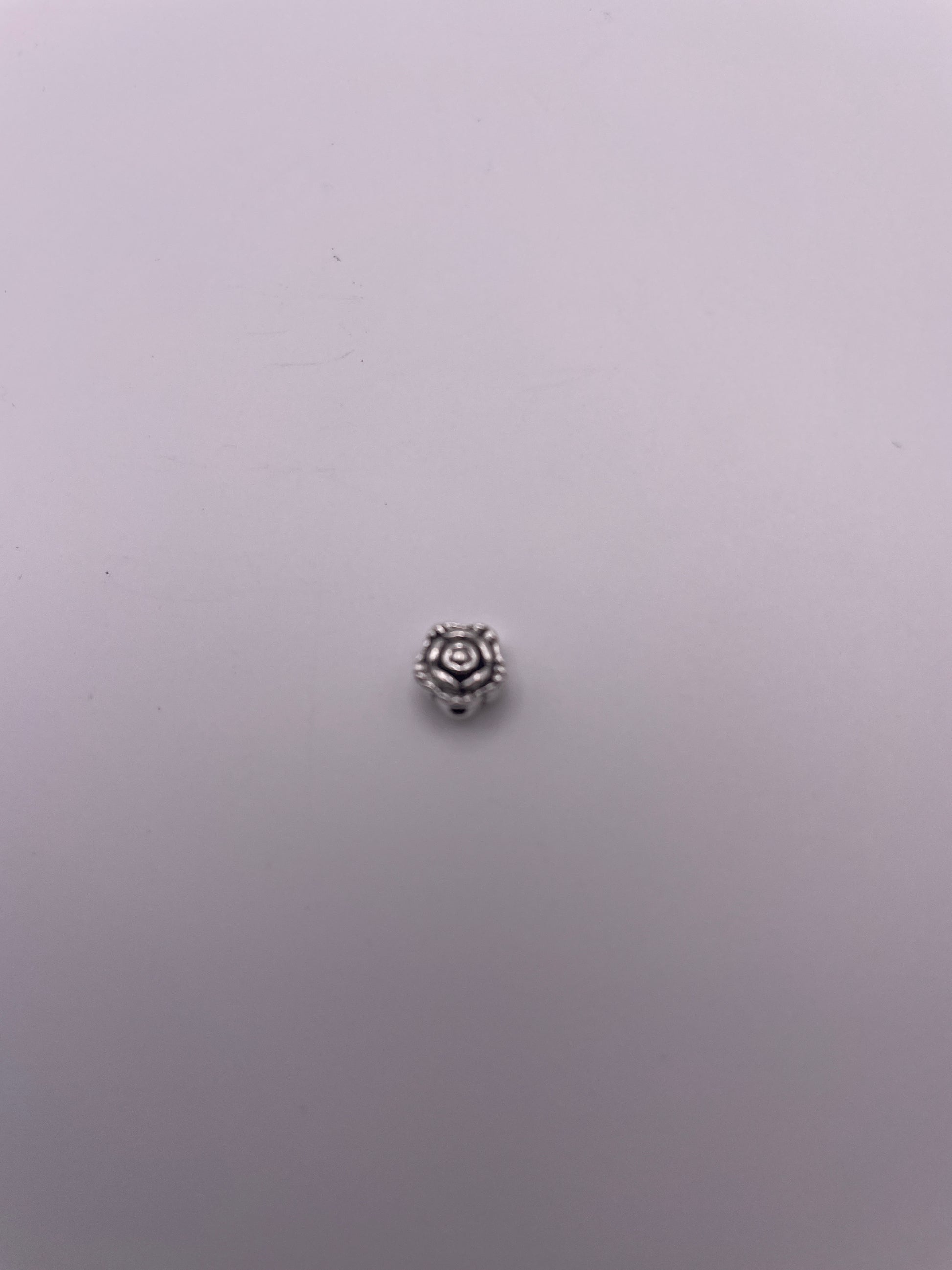 Pewter Rose Bead .45