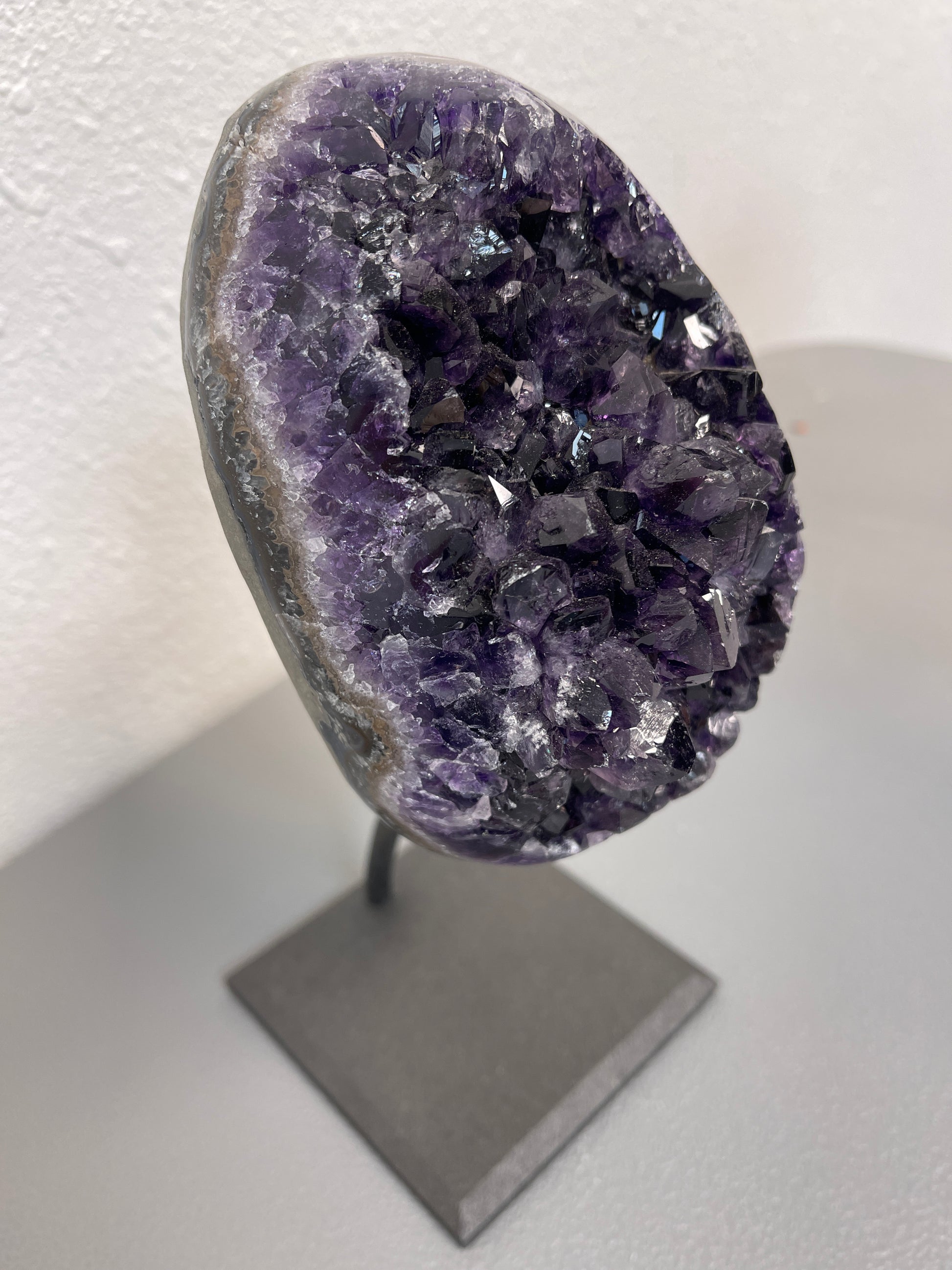 Amethyst Geode on Stand 9”