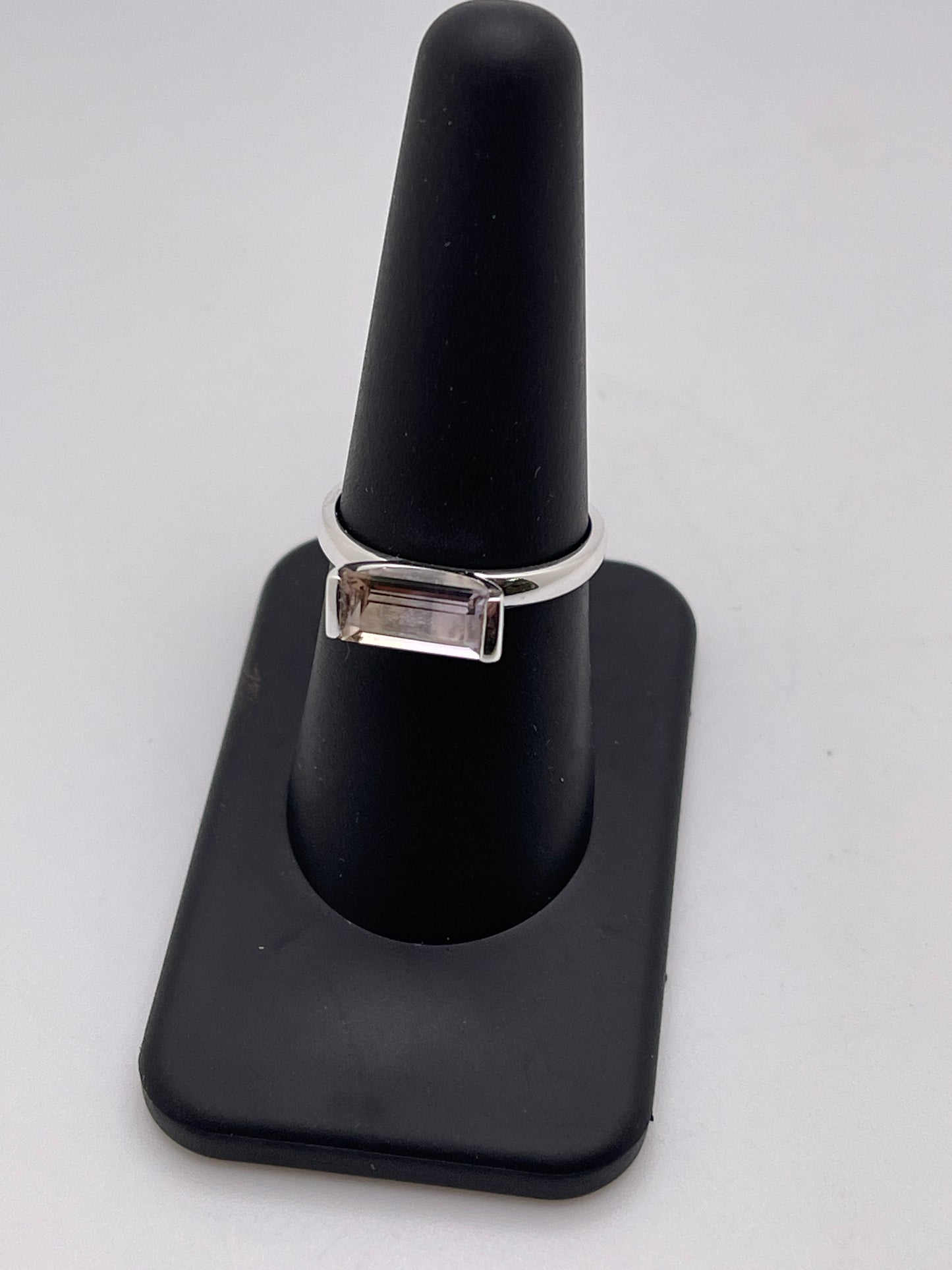 Ametrine Rectangle Sterling Silver Ring