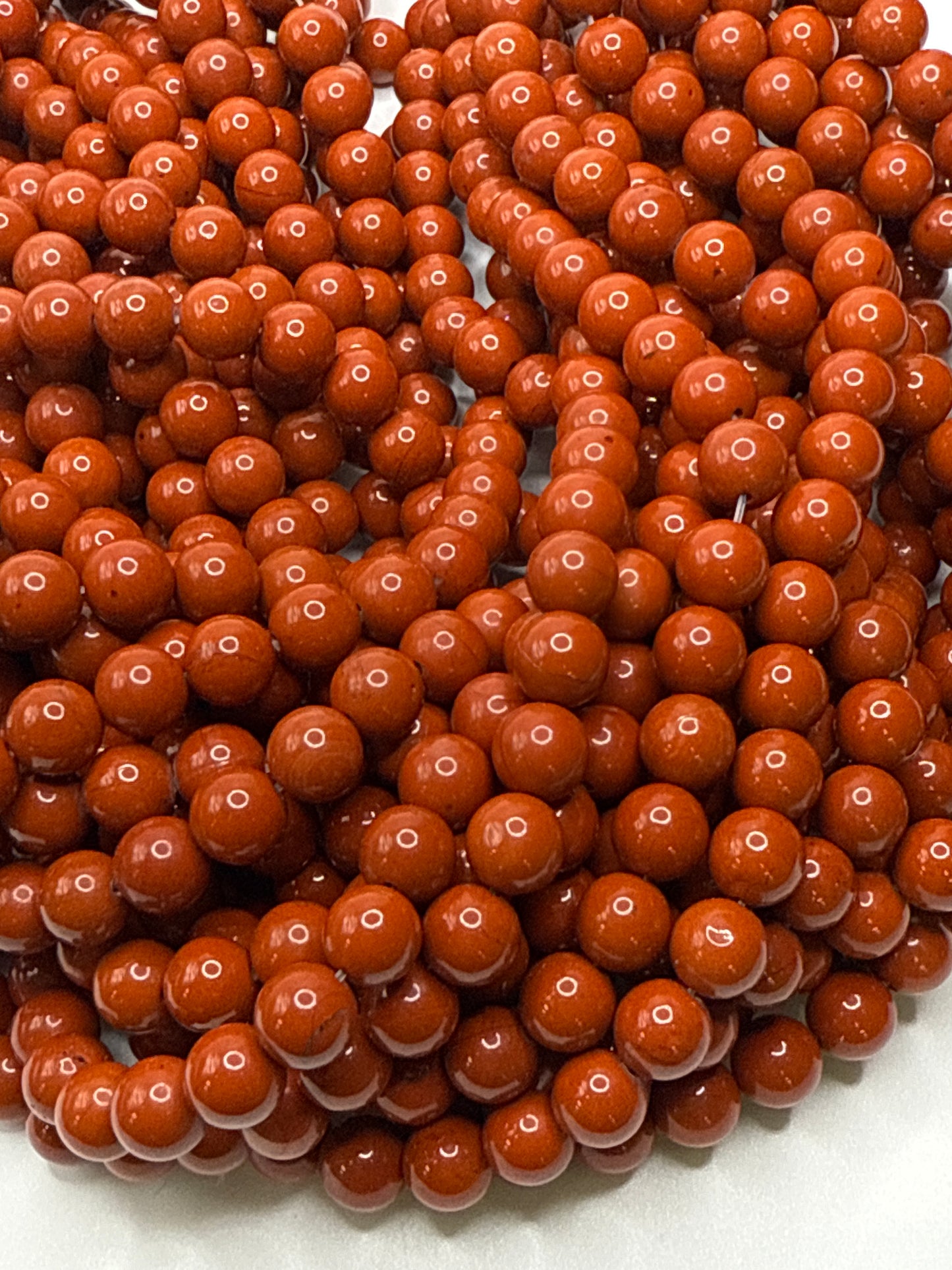 8mm Red Jasper Round Beads