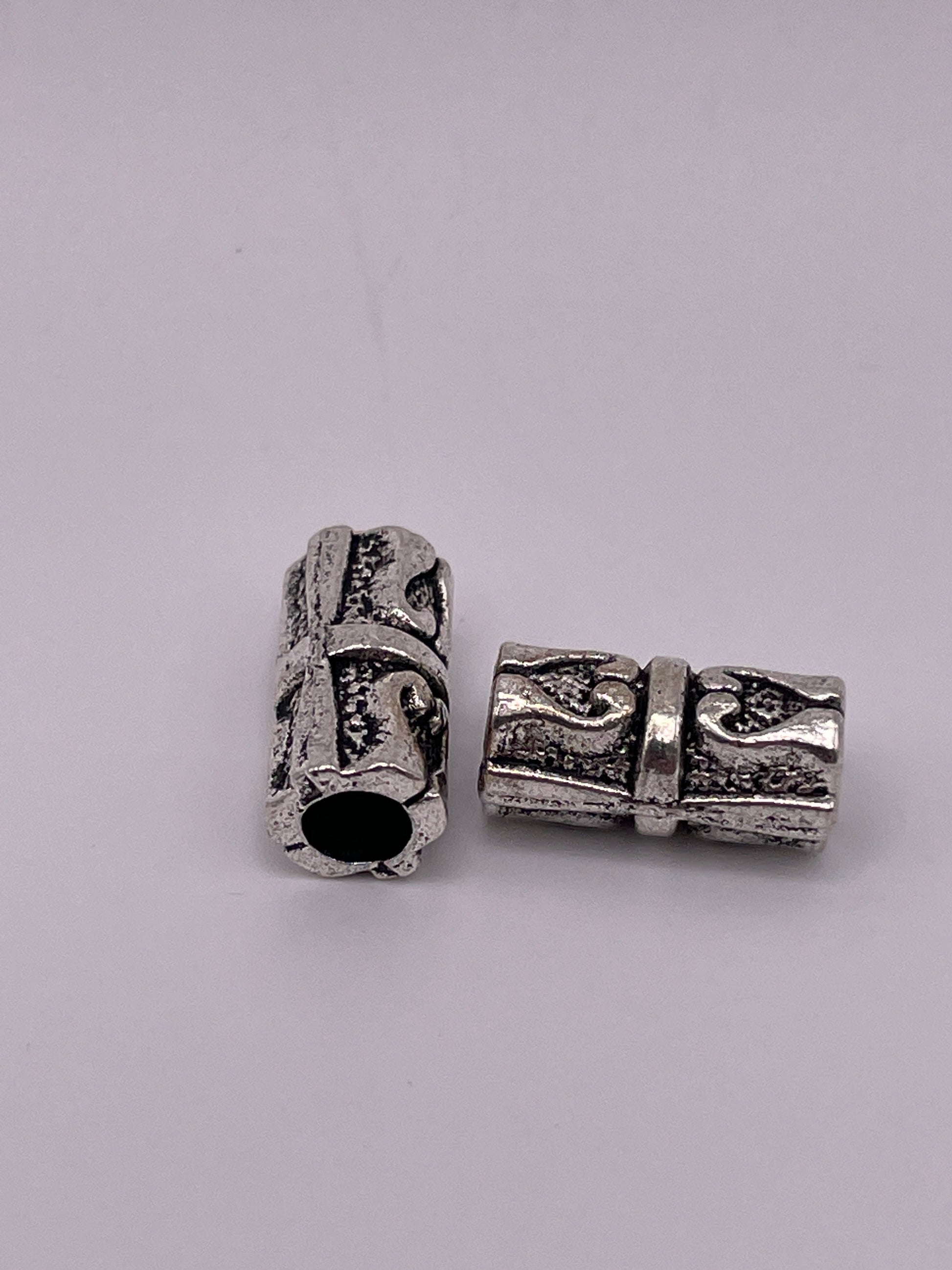 Pewter Bead Cylinder .95