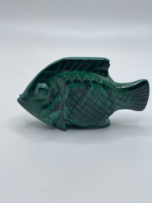 Malachite Fish Carving