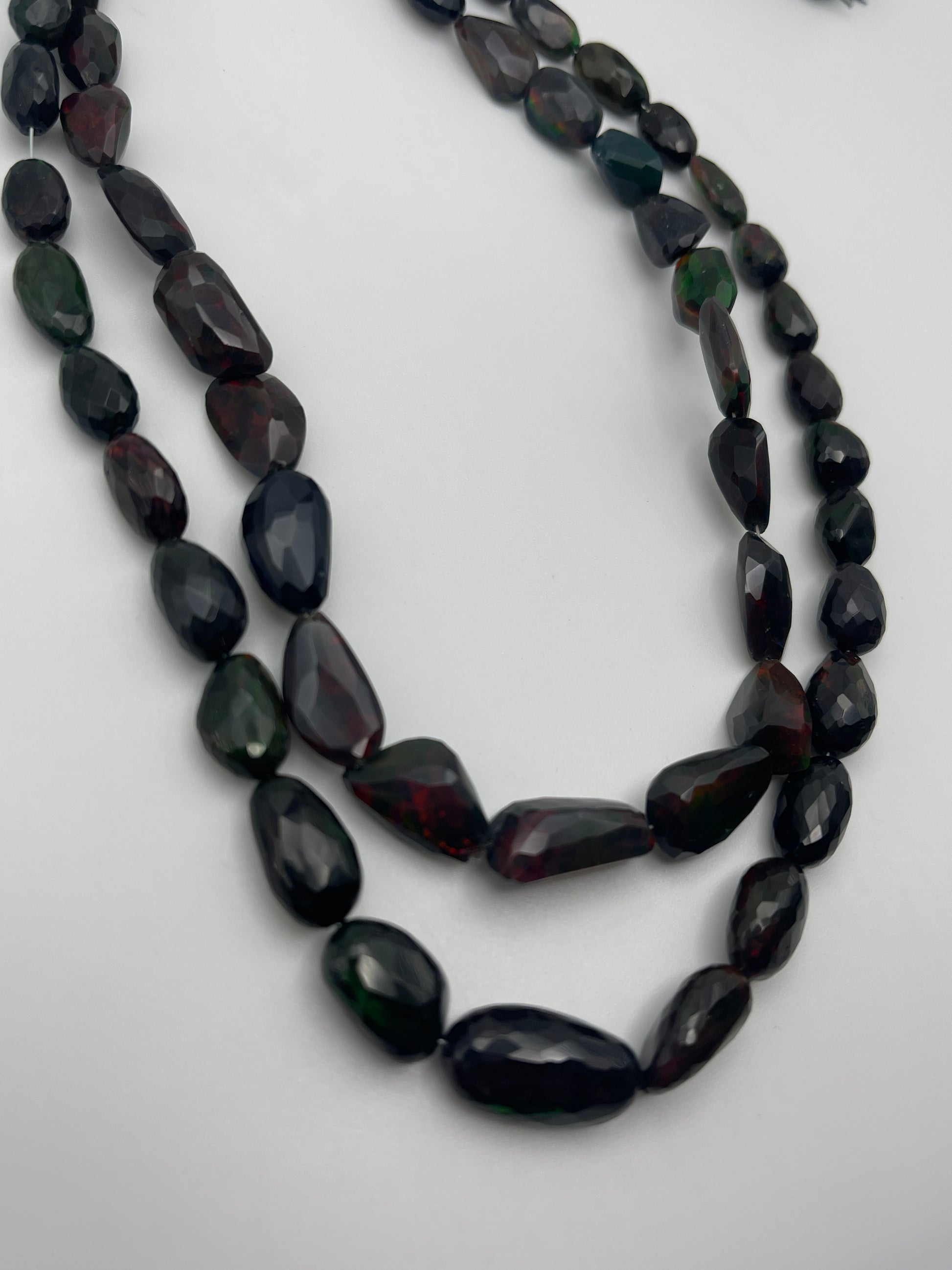 Black Opal Faceted Nugget