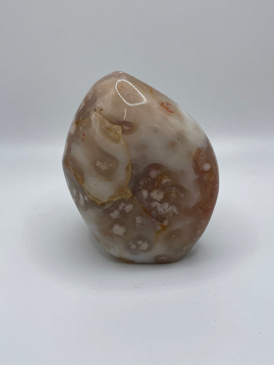 Cherry Blossom Agate Standing Gemstone Specimen