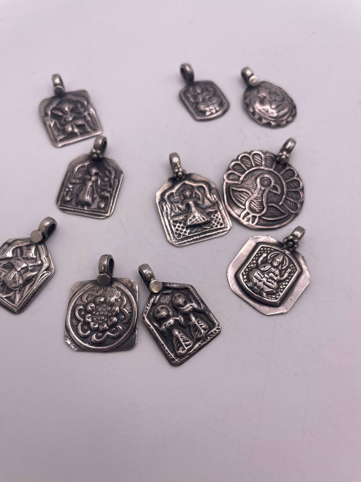 Assorted pendant Indian Coin Silver