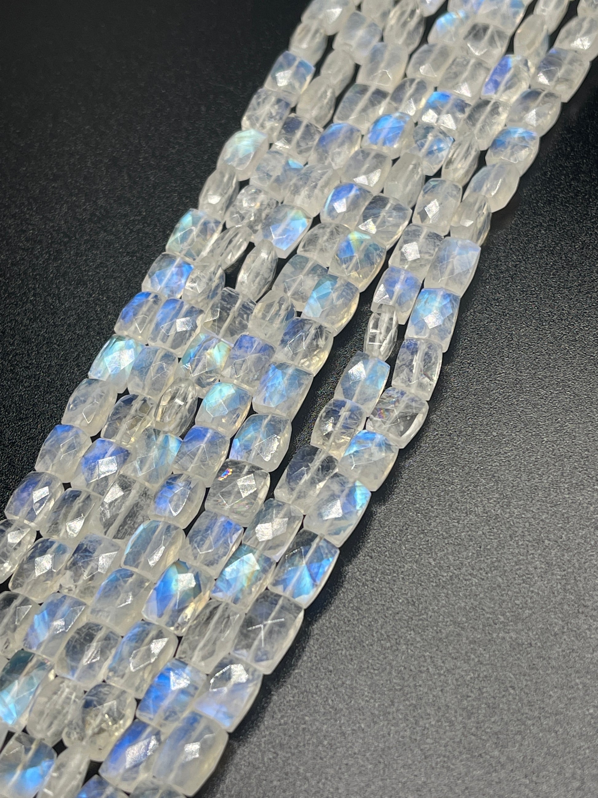 5-7mm Moonstone Faceted Rectangle