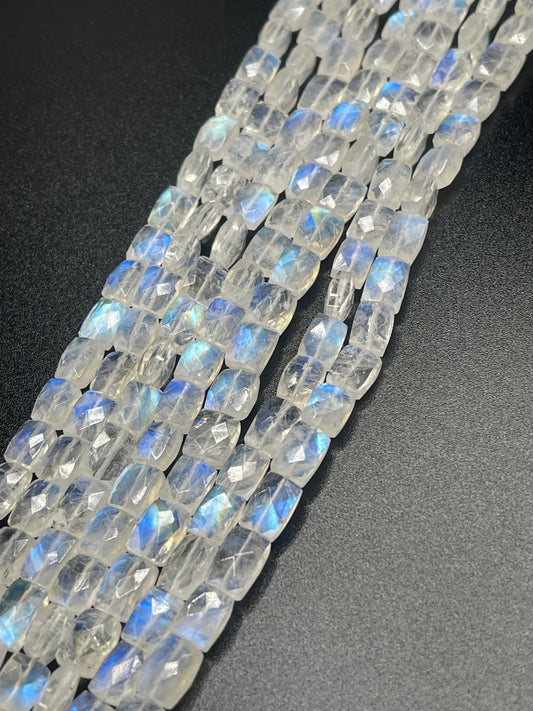 5-7mm Moonstone Faceted Rectangle
