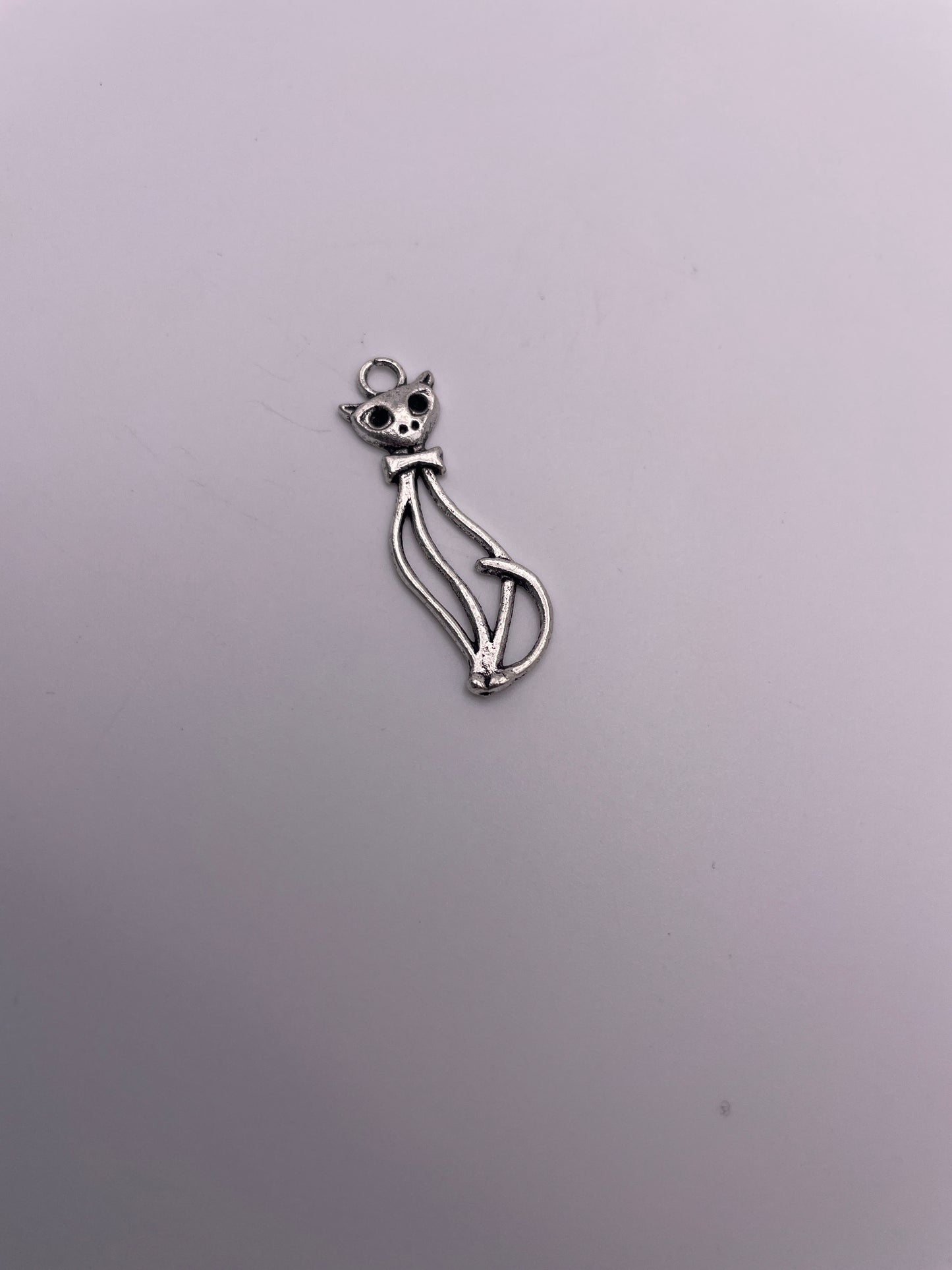 Pewter Cat Charm 1.20