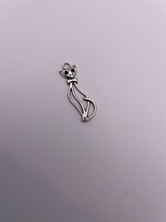Pewter Cat Charm 1.20
