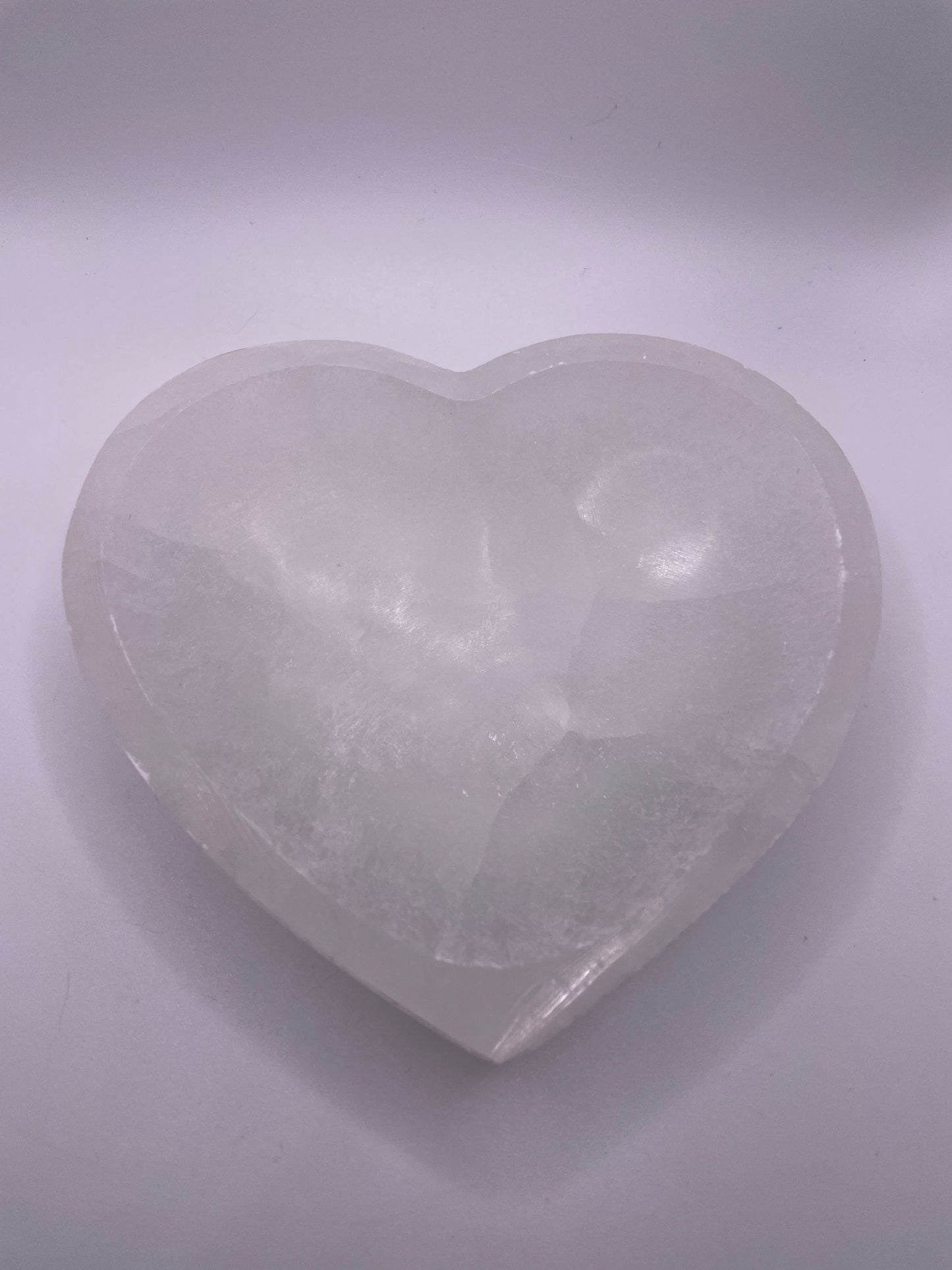 Selenite Heart Bowl 6