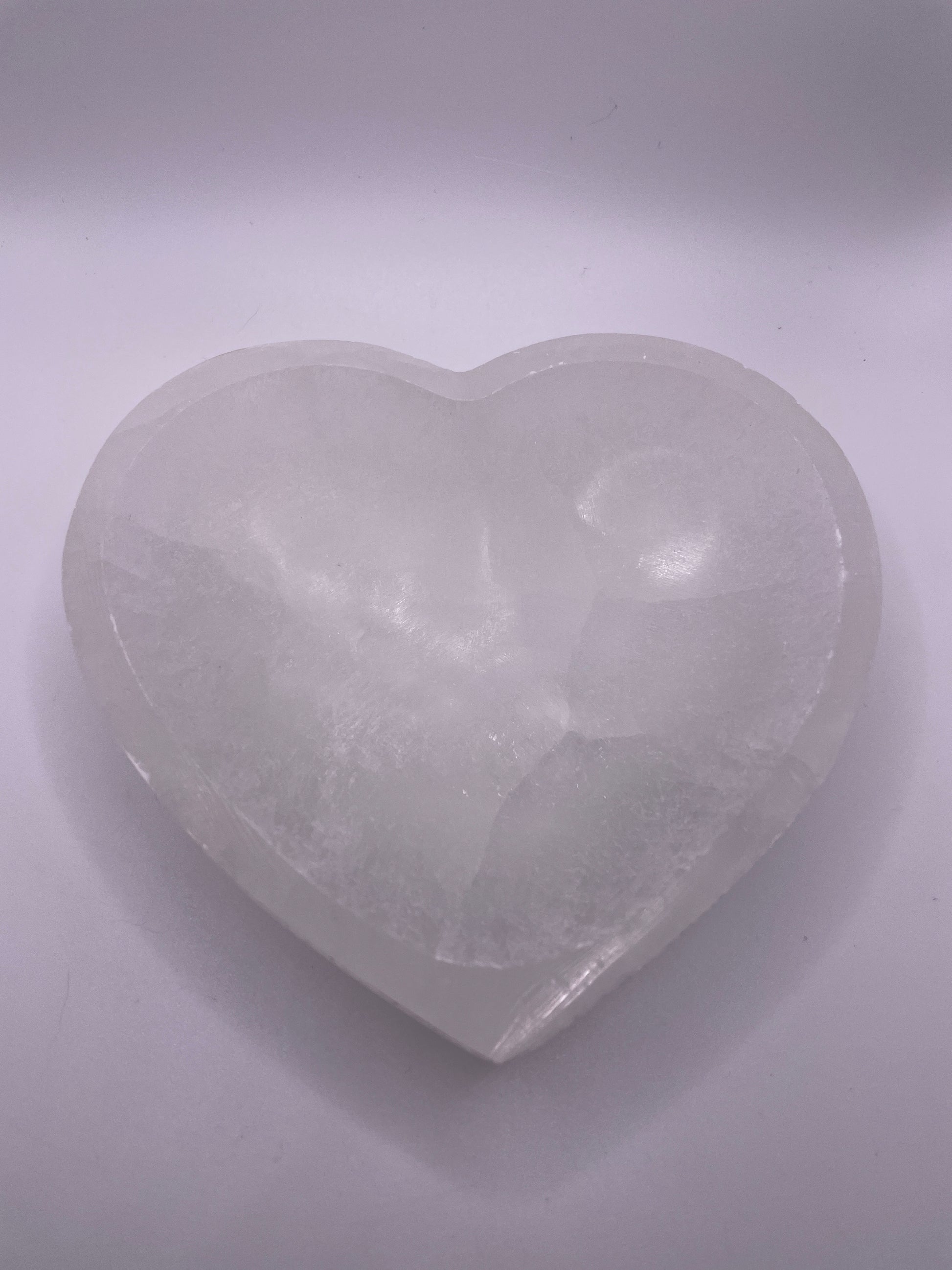 Selenite Heart Bowl 6
