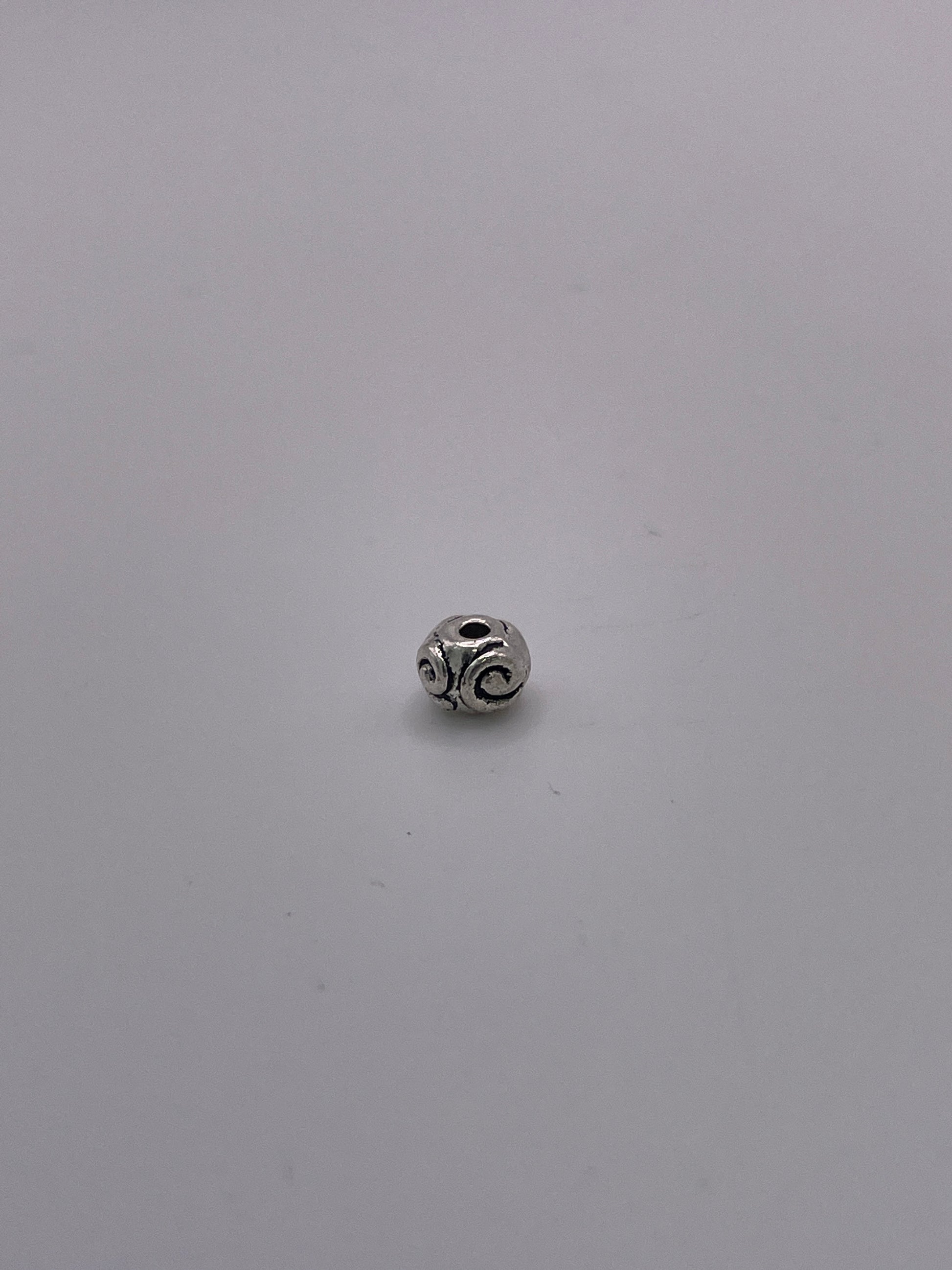 Pewter Swirl Bead .45