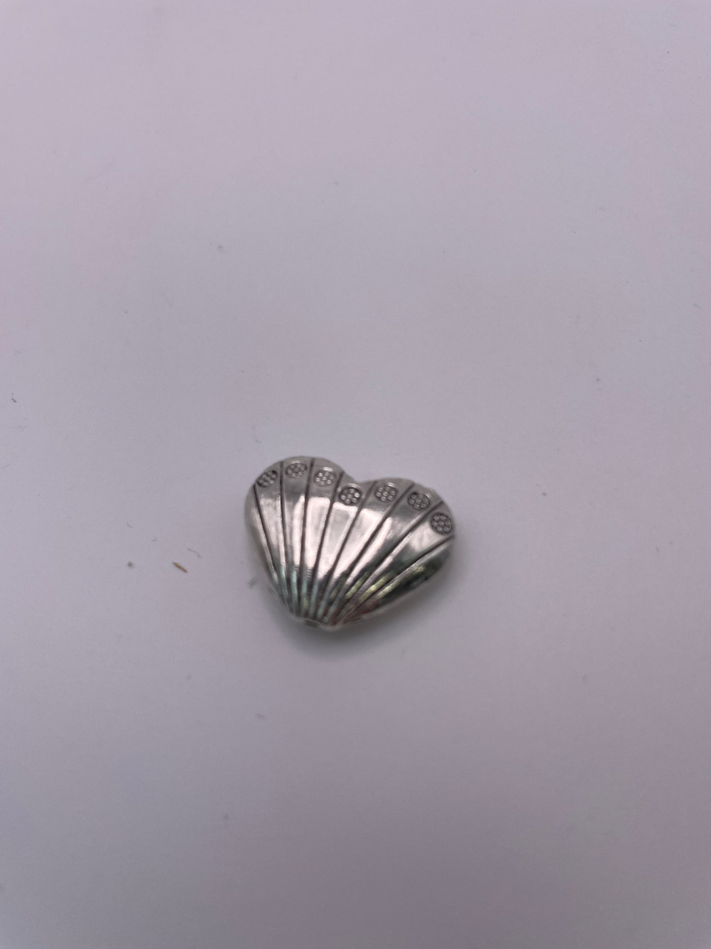 Pewter Heart Bead 1.50