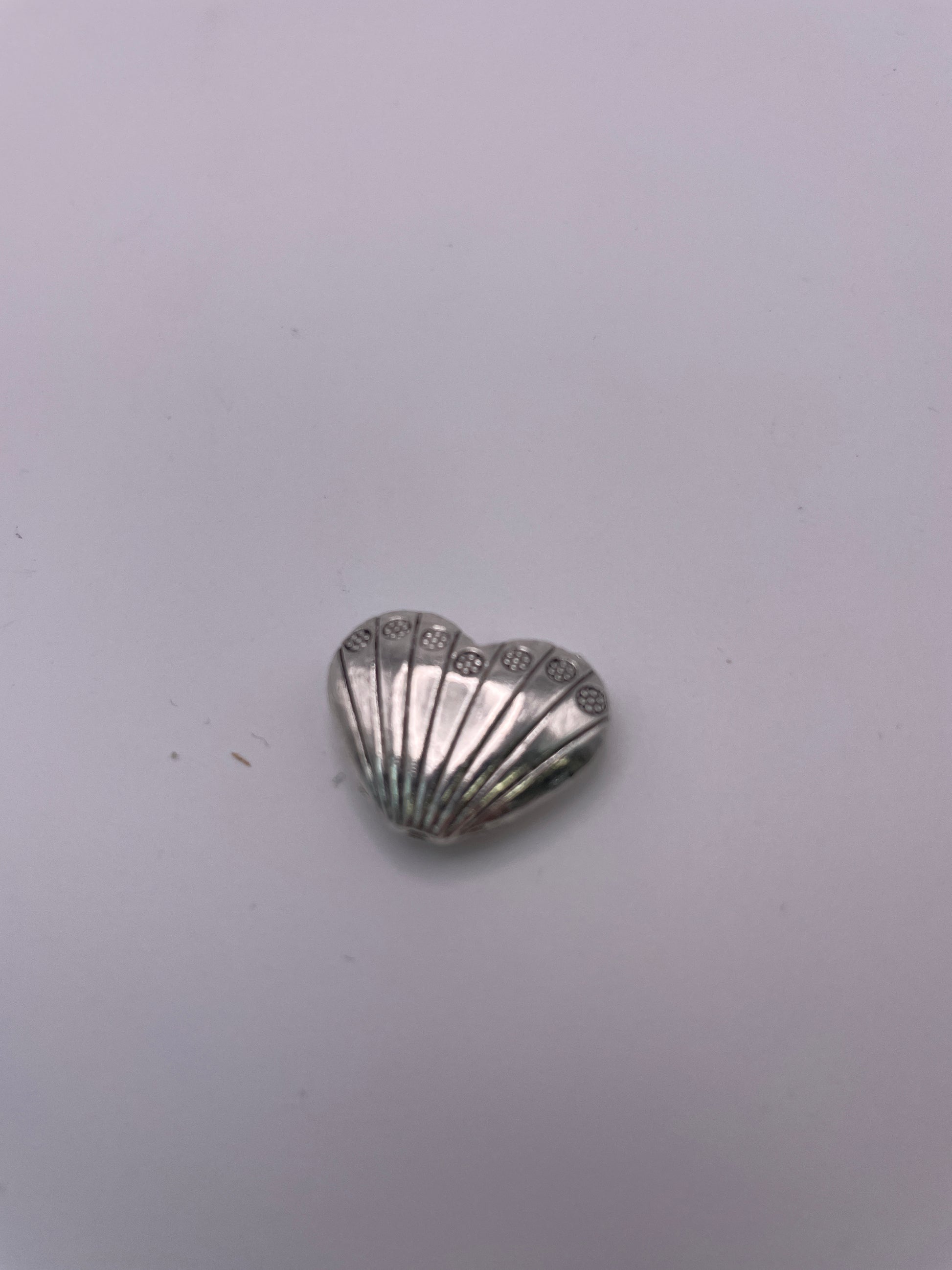 Pewter Heart Bead 1.50