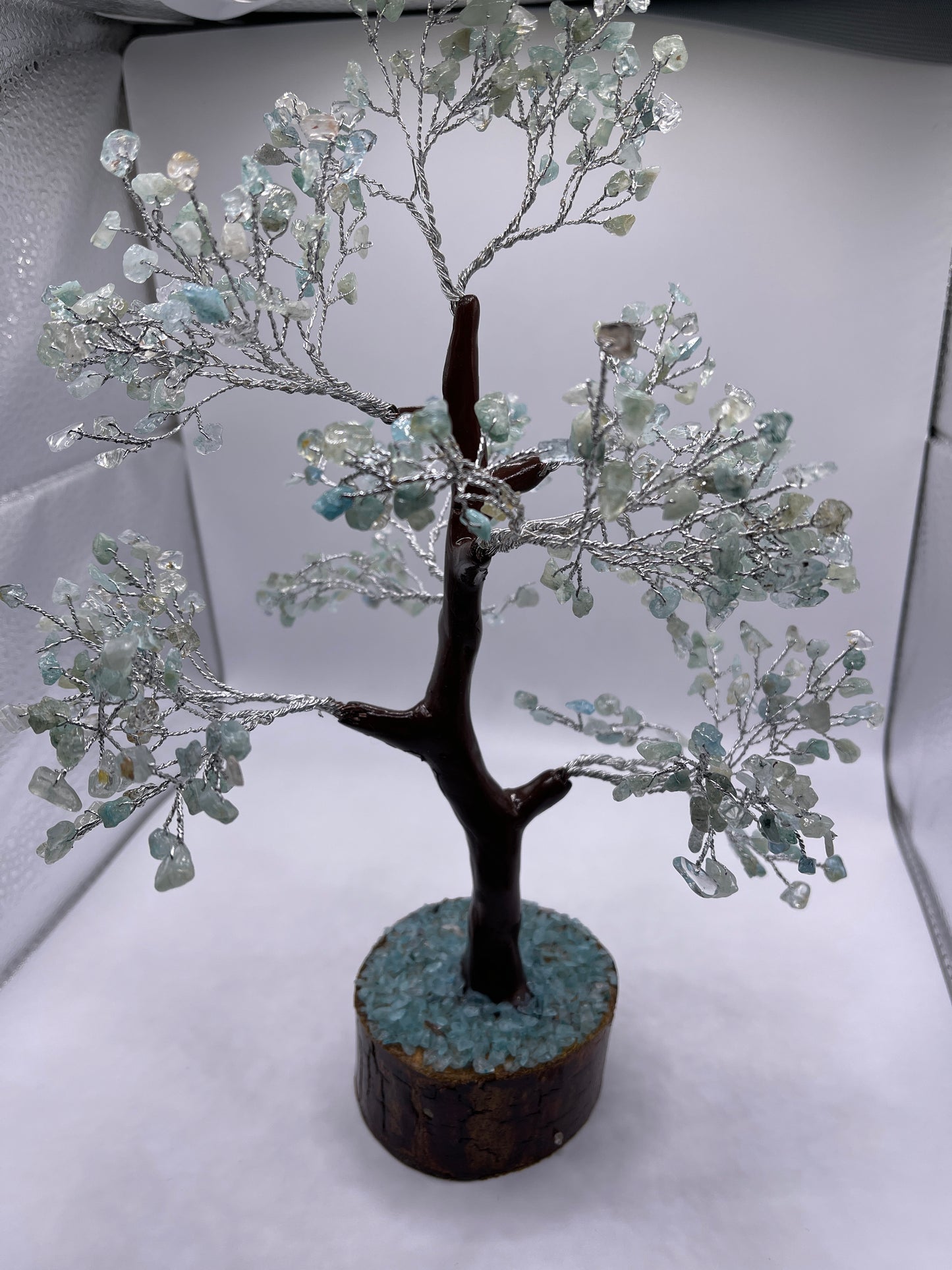 Aquamarine Chip Tree 12”