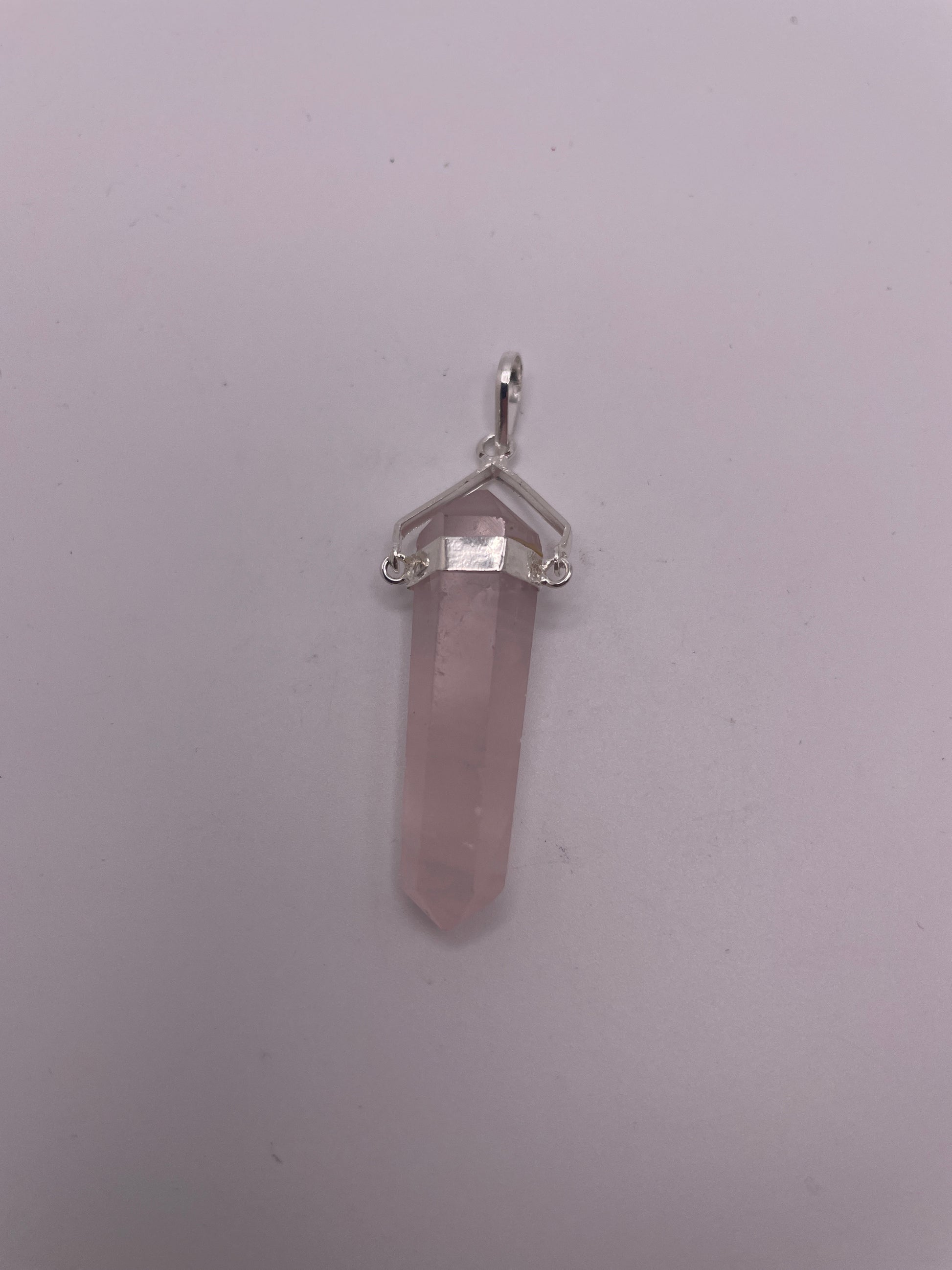 Rose Quartz Point Pendant