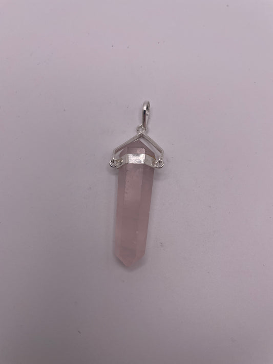 Rose Quartz Point Pendant