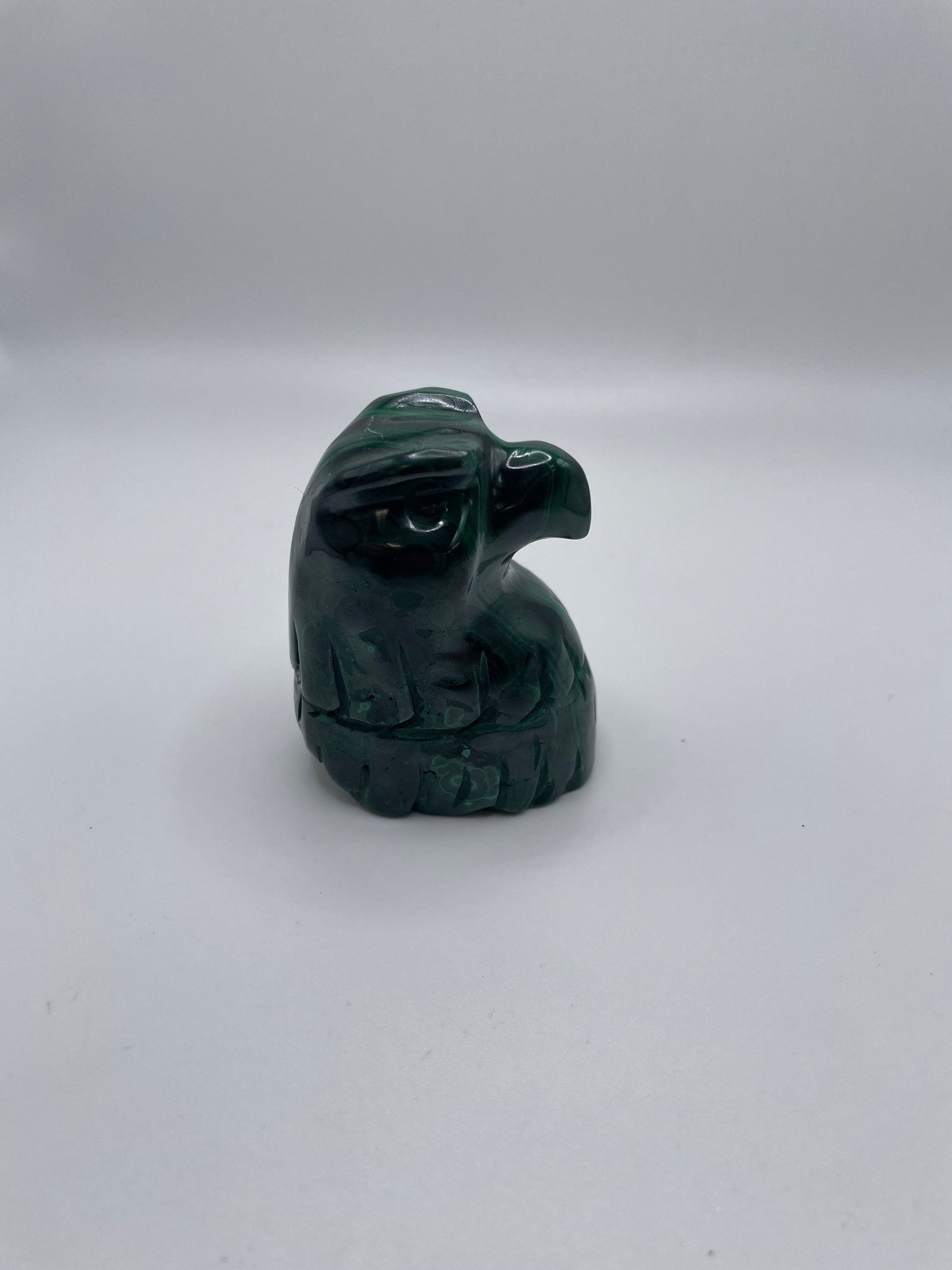 Malachite Eagle Carving