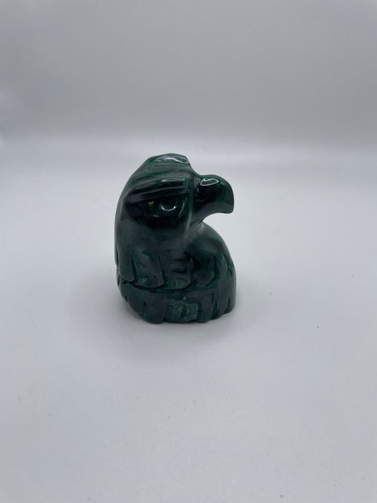 Malachite Eagle Carving