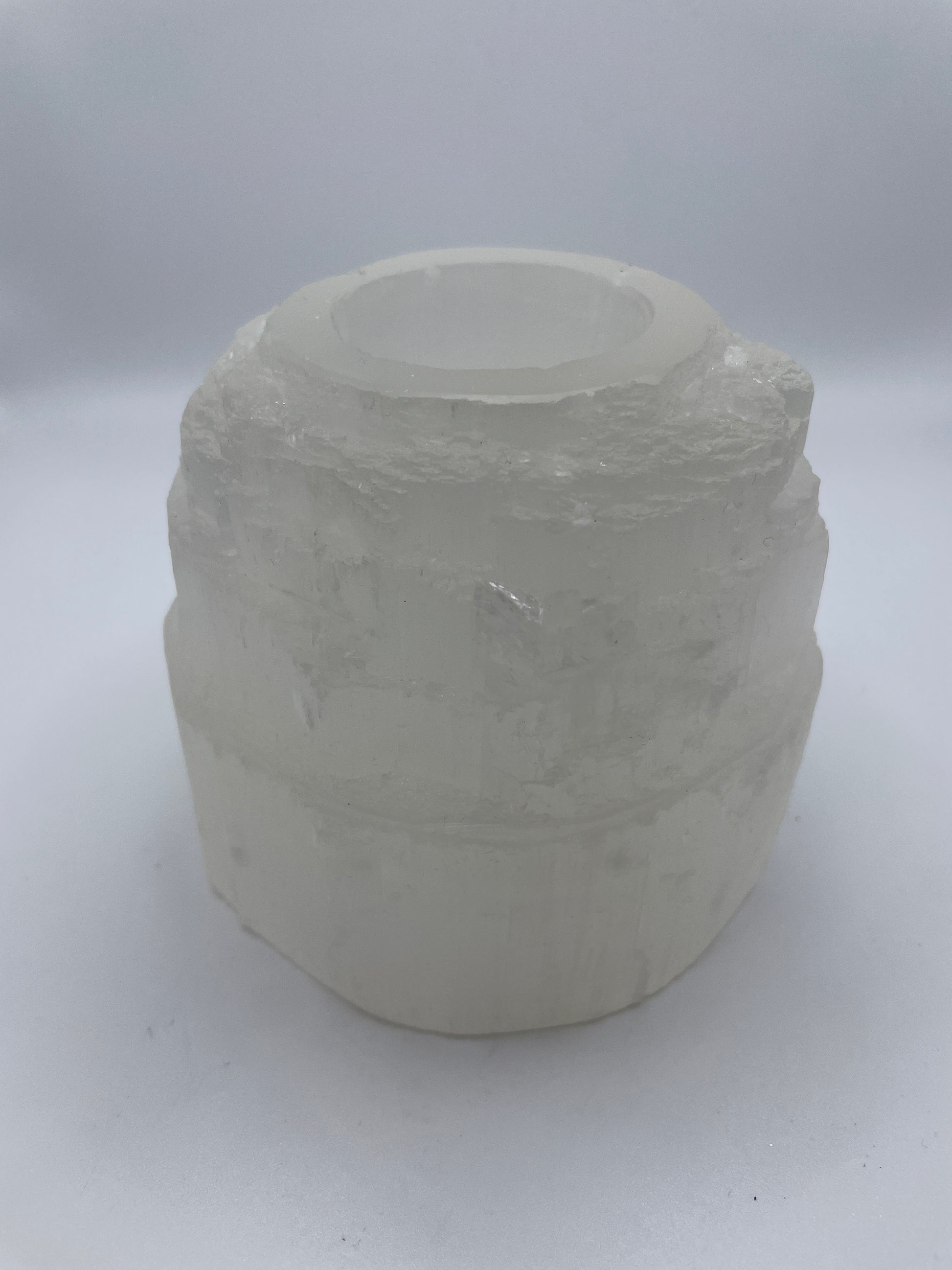 Selenite Candle Holder