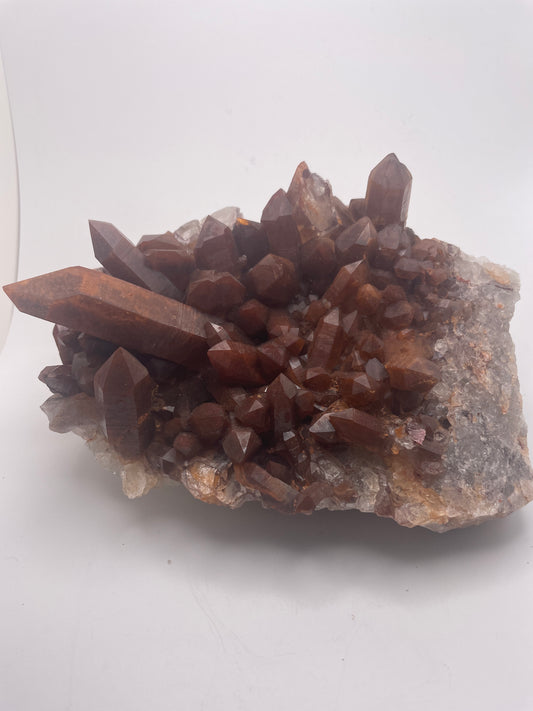 Giant Hematite Quartz Specimen Cluster