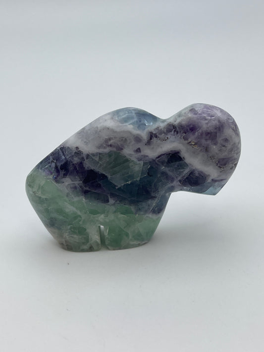 Fluorite Buffalo Carving