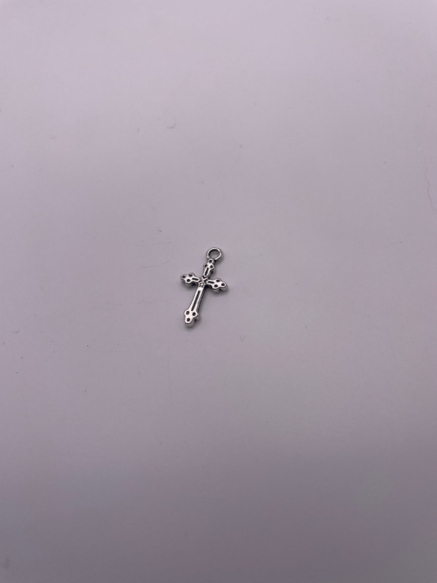 Pewter Cross Charm .95