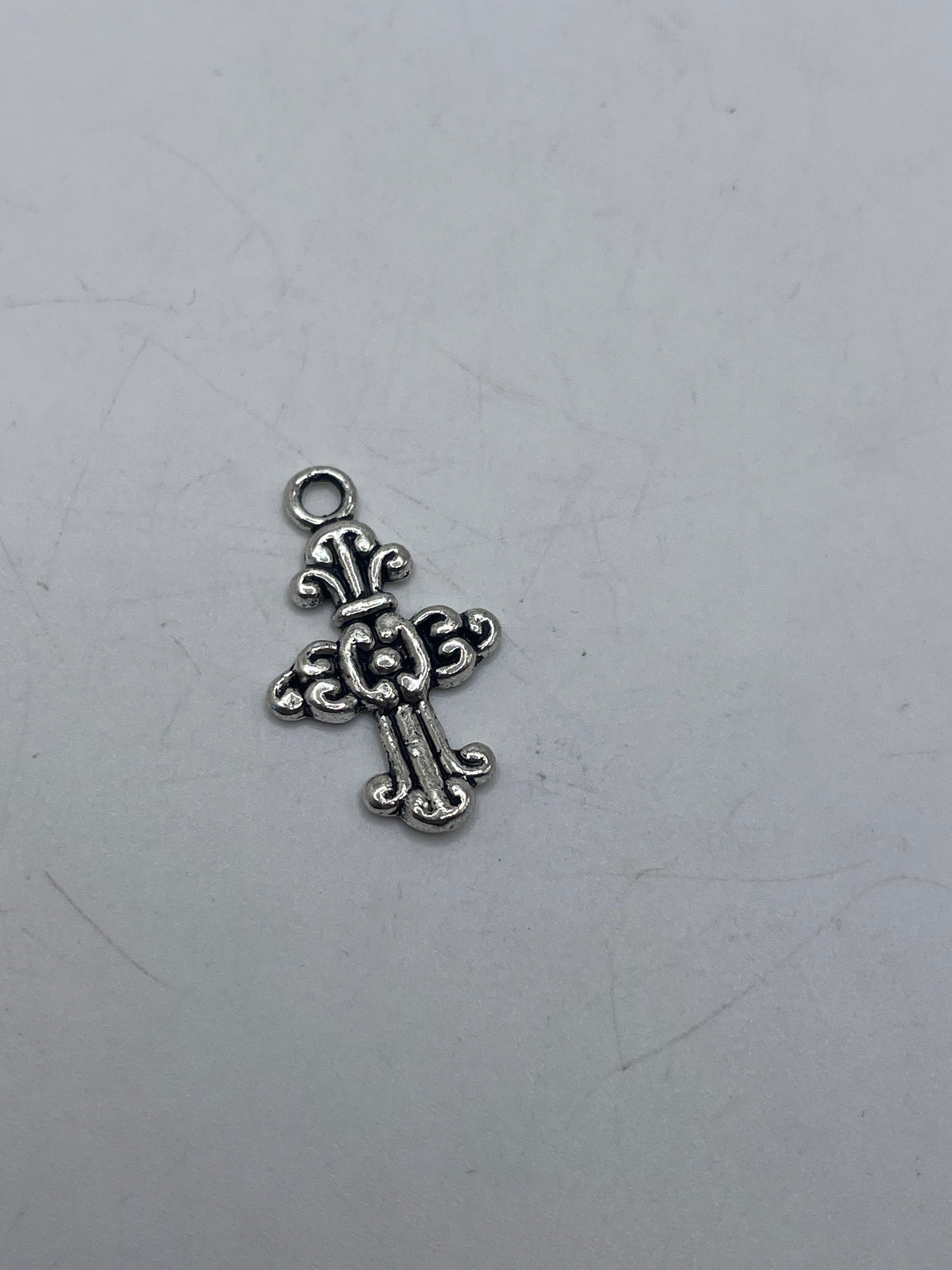 Pewter Cross Charm