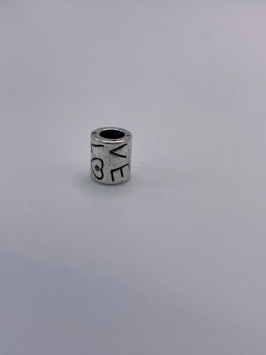 Pewter Cylinder Love Charm .95