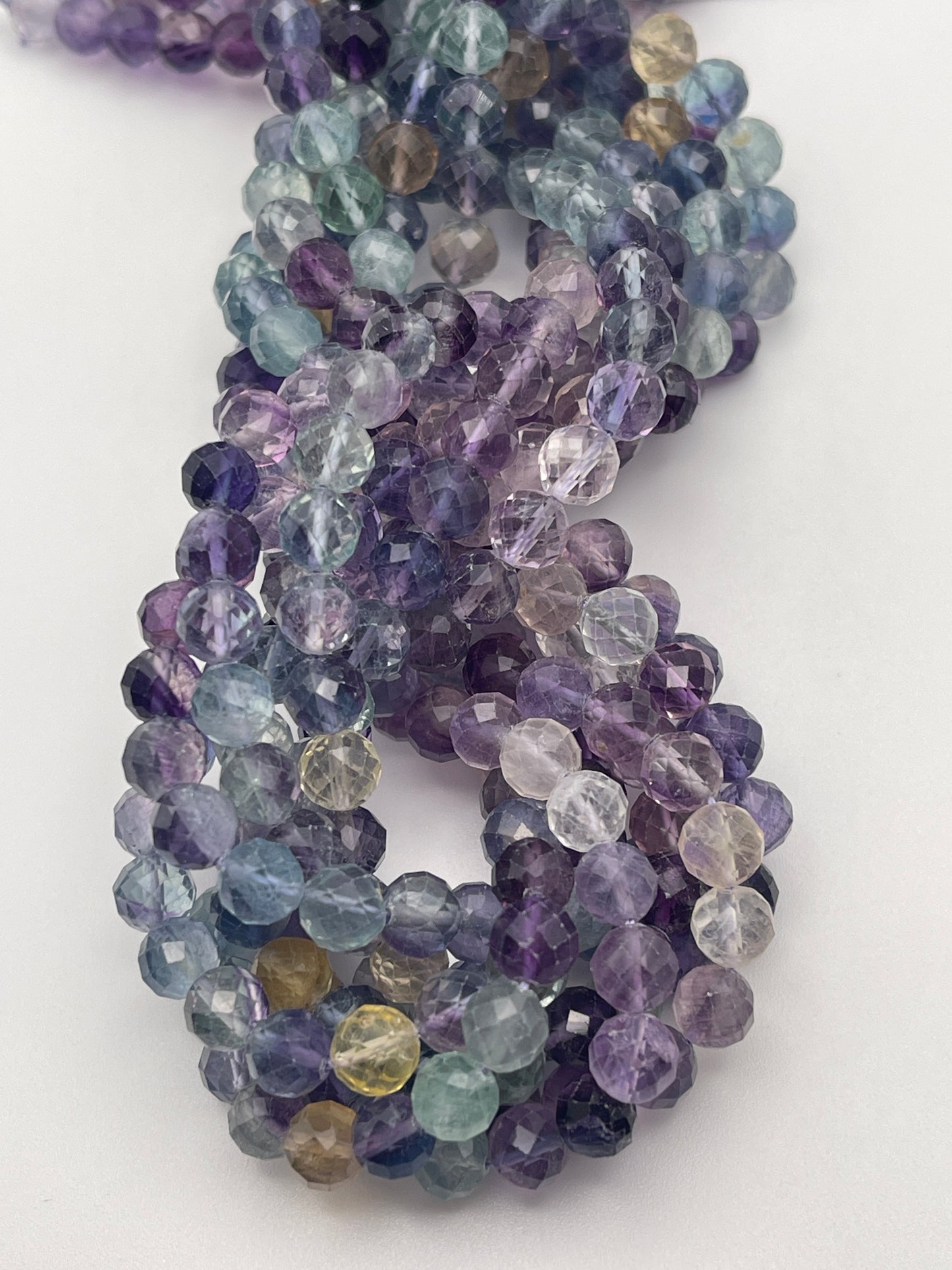 6mm Fluorite Faceted Round IT