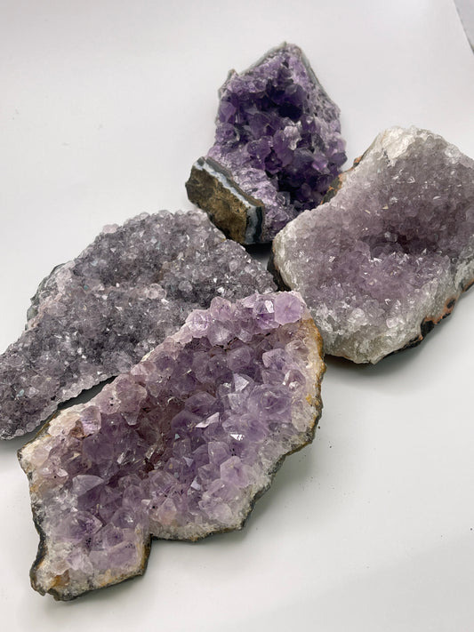 Amethyst Druzy Cut 3-4”