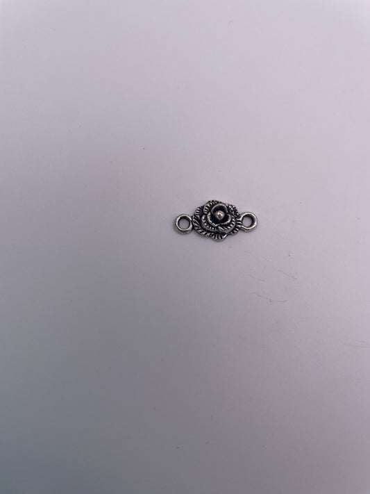 Pewter Rose Connector .95