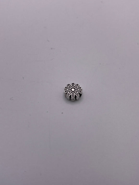 Pewter Flower Bead .45