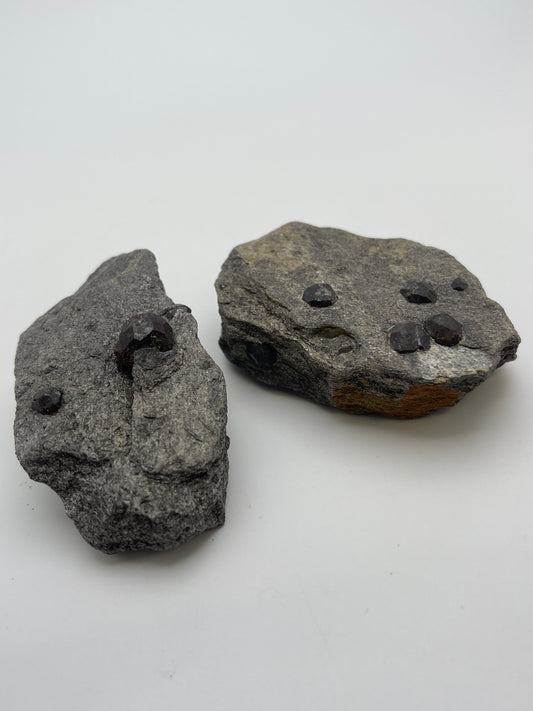 Garnets in Rough Specimen A