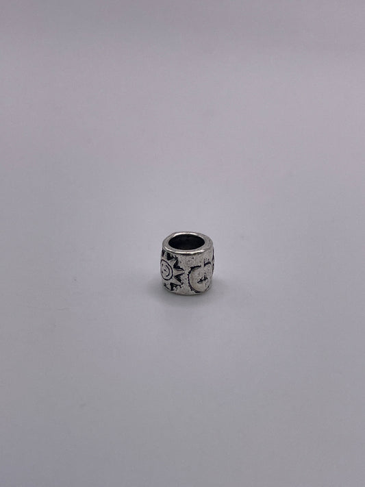 Pewter Sun & Moon Pewter Bead .95