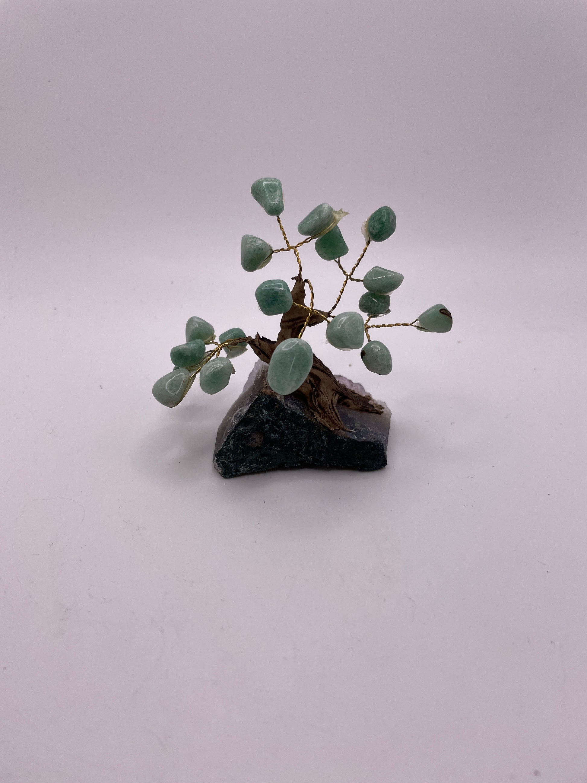 Small Gemstone Bonsai Tree On Amethyst
