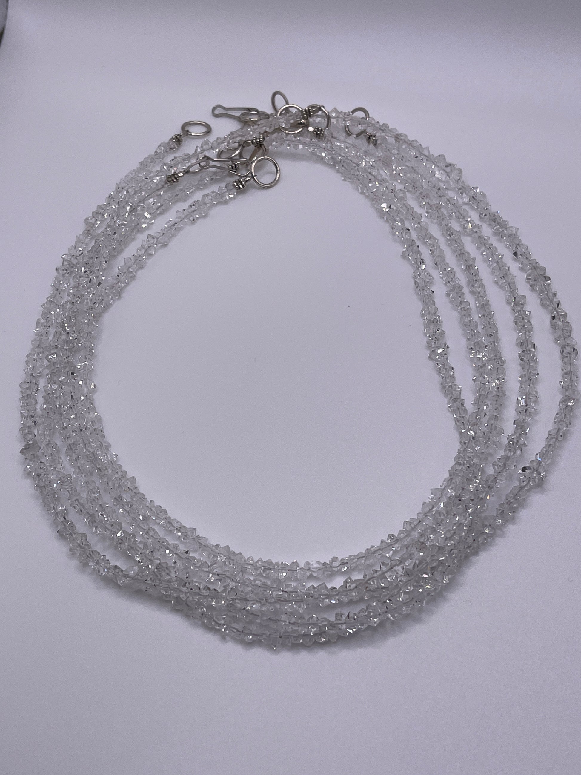 Herkimer Diamond Finished Necklace 16”