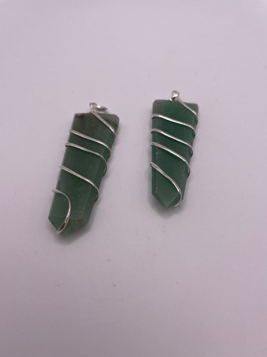 Aventurine Point Pendant Spiral