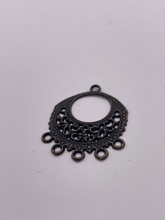 Pewter Multi Strand Connector 1.30