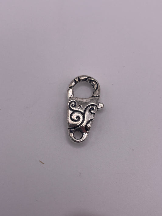 Pewter Swirl Clasp 1.5
